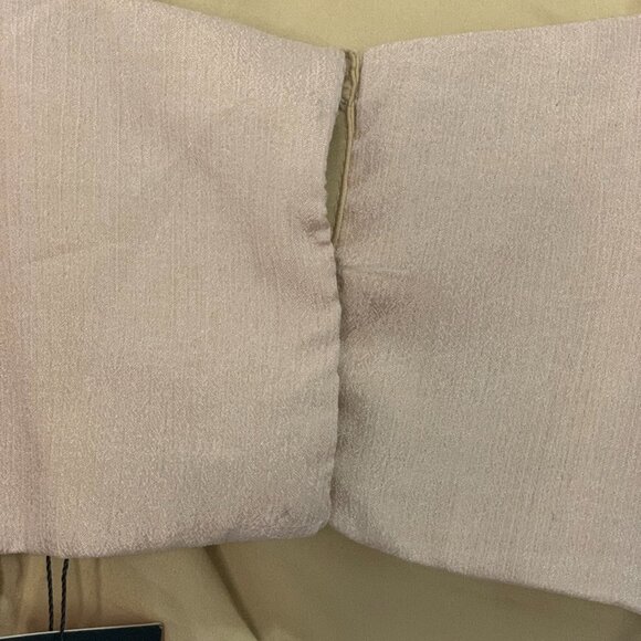 NWT - Beige Lehenga Set With Floral Sequin Cutdana Hand Embroidered Blouse - L - Picture 9 of 16